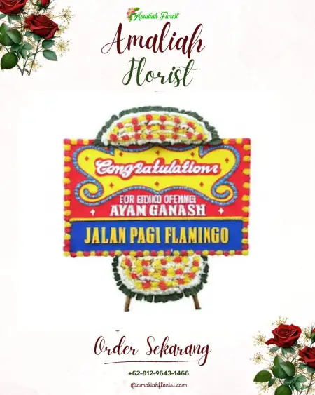 Sewa Papan Bunga Bronjong